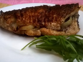 Жареный карп без мелких костей