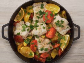 Рыба с картофелем в духовке