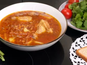 Суп с чечевицей и курицей