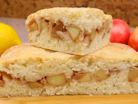 Постный пирог с яблоками