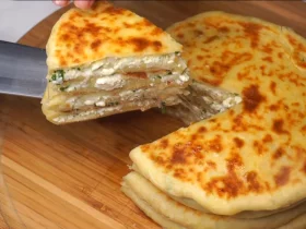 Быстрые хачапури с сыром и зеленью