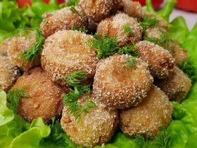 Шампиньоны в хрустящей панировке