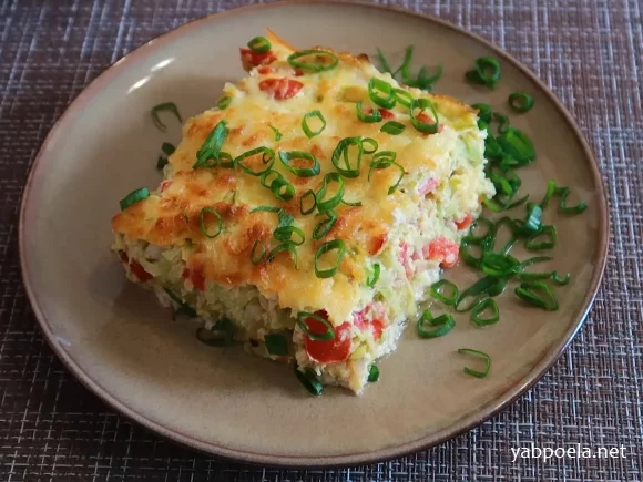 Запеканка из кабачков с мясом