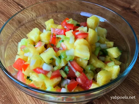 Сальса из ананаса с овощами Сальса из ананаса с овощами