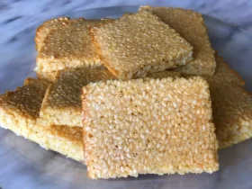 Кунжутное печенье без сахара и глютена