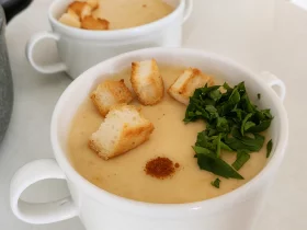 Кабачковый крем-суп со сливками