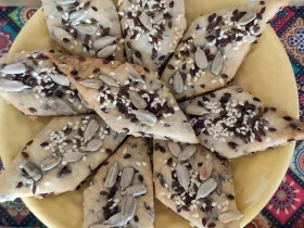 Галеты с семенами льна без сахара и яиц