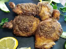 Куриные бедрышки в орехово-соевом соусе