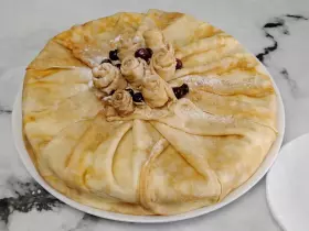 Шикарный блинный торт с крем-чизом на Масленицу