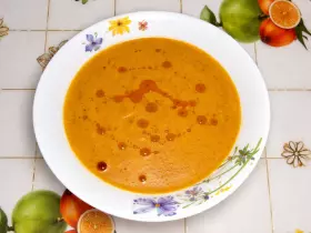 Густой чечевичный суп-пюре (Турецкий рецепт без мяса)