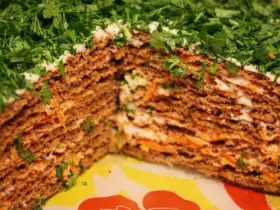 Нежный печеночный торт