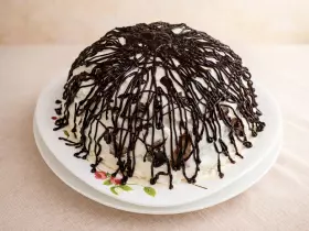 Нежнейший домашний торт Панчо с персиками и сметанным кремом