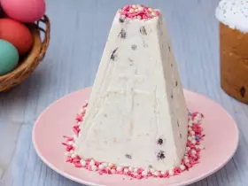 Творожная паска без выпечки