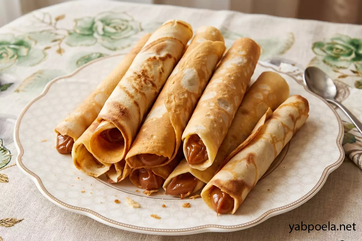 Хрустящие вафельные трубочки на сковороде