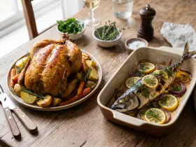 Запеченное мясо и рыба: 7 проверенных рецептов