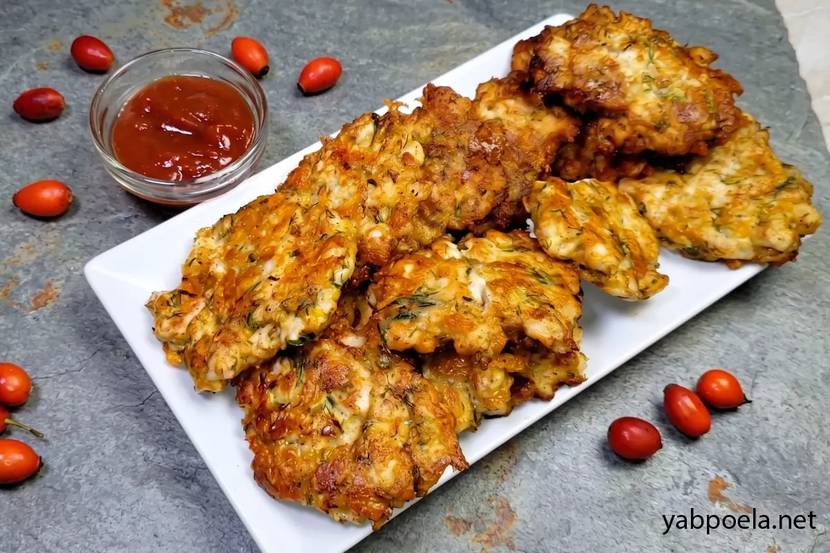 Растрепайки из куриной грудки с сыром