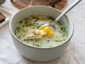 Куриный сливочный суп с плавленым сыром