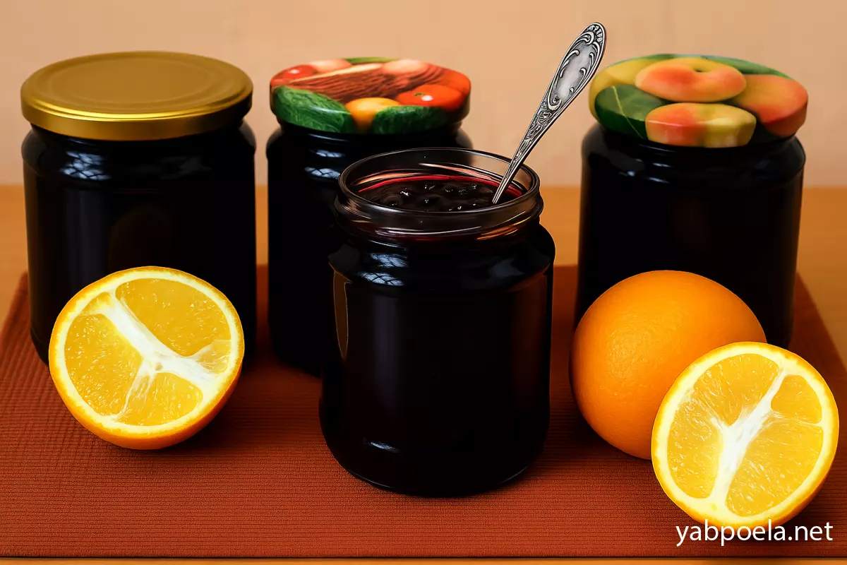 Варенье из чёрной смородины с апельсином