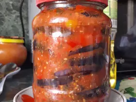 Салат из баклажанов "Тещин язык"