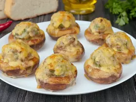 Шампиньоны фаршированные мясом